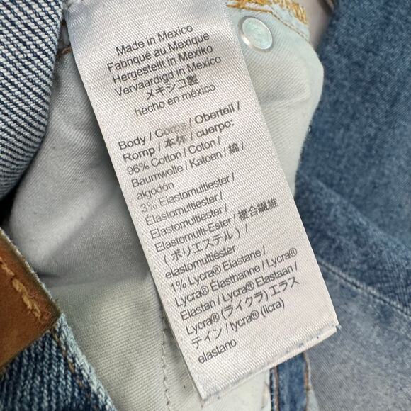 J.Crew Women's Stretch Raw Hem Crop Mid Rise Cotton Demi Bootcut Jeans Size 25 - Picture 8 of 10